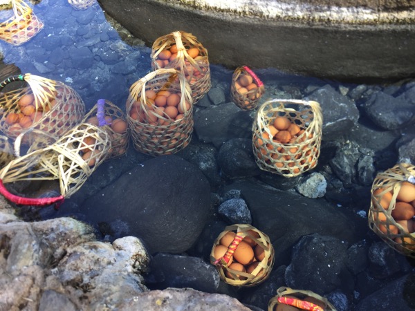 チェーソン国立公園の卵をつける温泉