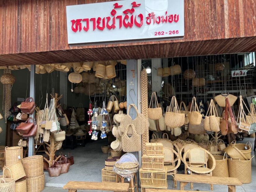 チャンモイ通りの人気籐（ラタン）雑貨店