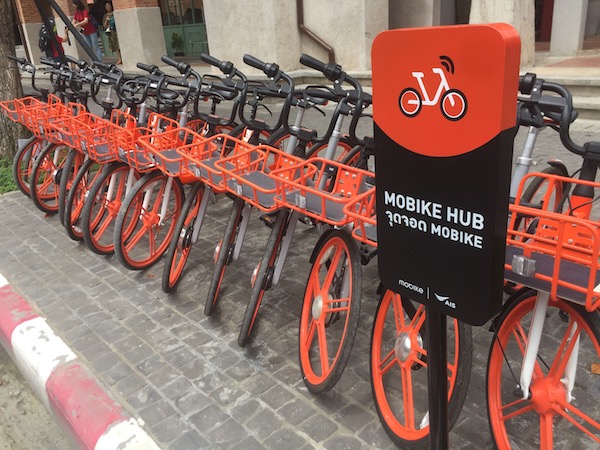 チェンマイのオレンジ自転車 – Mobike(モバイク)の使い方