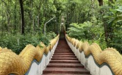 ランプーンのドーイカモー　1749段の石段の上にある聖泉