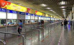 タイ北バスターミナルのチケット売り場