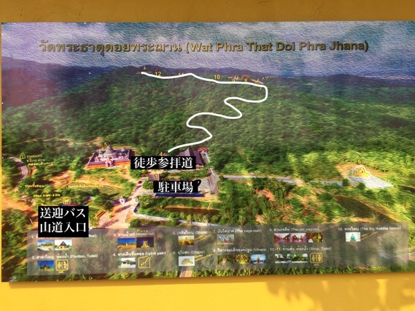 プラチャン寺院の地図