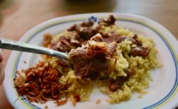 チェンマイのイスラム料理店のドライカレー