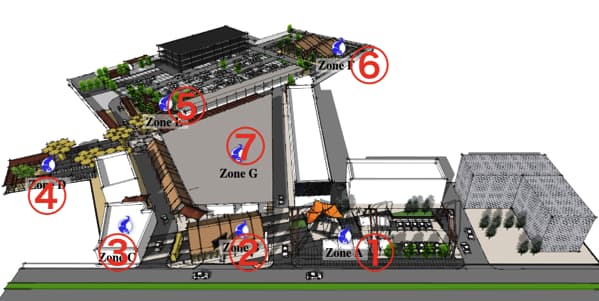 チェンマイ大学前ナイトマーケットMAP