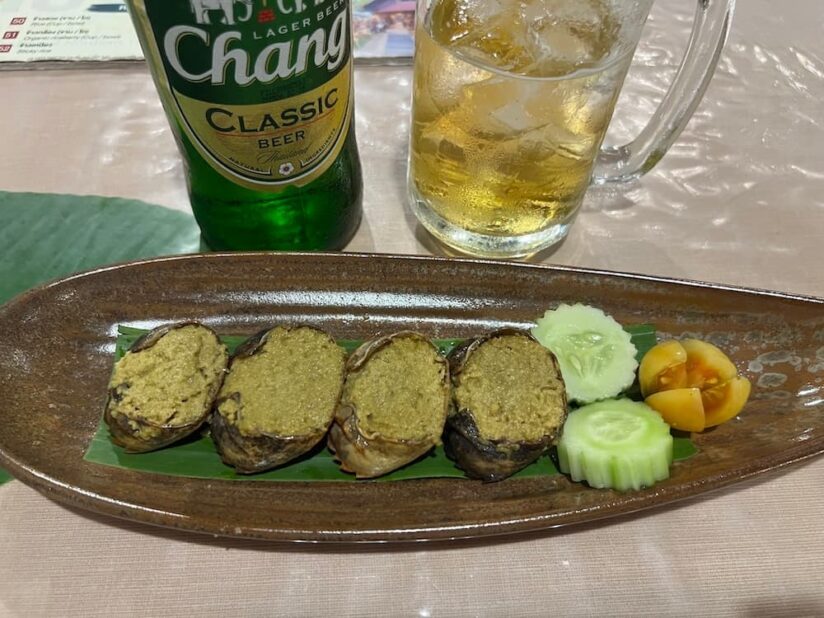 画像 オーンプー(อ่องปู)。サワガニの卵をハーブと練り上げた北タイの濃厚ディップ